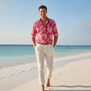 dark pink floral design