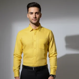 celebrity premium linen shirts royal yellow colour (full sleeve)