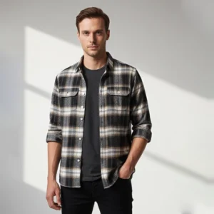 celebrity maroon and cream checks (full sleeve)