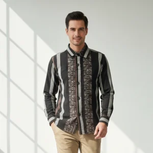 Celebrity Velvet cloths Dark brown with white design