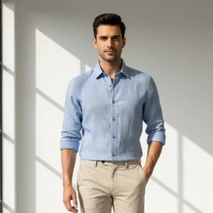 Celebrity Premium cotton Blue and Ash mix Colour