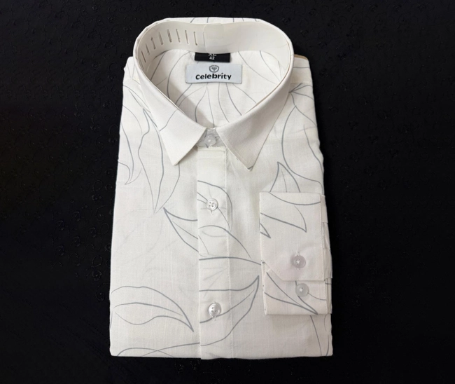 celebrity premium cream with light ash floral design (full sleeve) celebrity premium cream with light ash floral design (full sleeve)