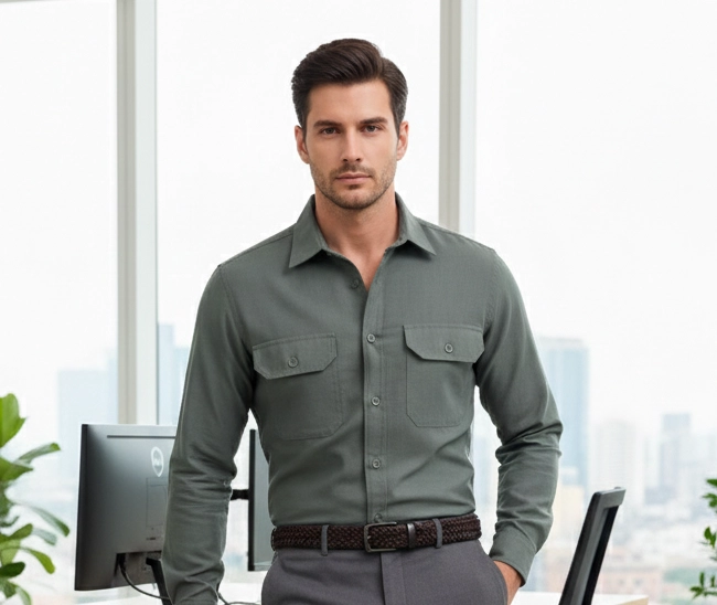 celebrity premium cotton military green colour (full sleeve) celebrity premium cotton military green colour (full sleeve)