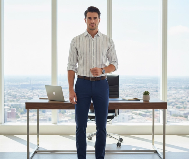 celebrity royal class linen cloth white colour stripes (full sleeve) celebrity royal class linen cloth white colour stripes (full sleeve)