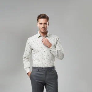 celebrity royal white with ash colour designs (full sleeve)