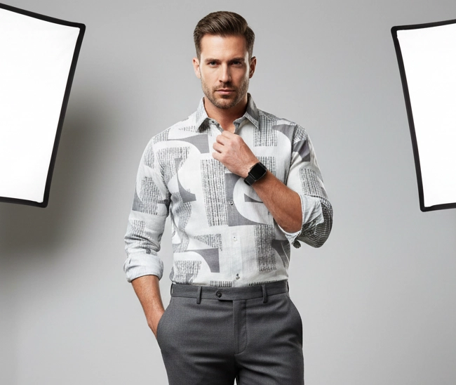 Celebrity Royal Linen cloth White cloth with modern design Celebrity Royal Linen cloth White cloth with modern design