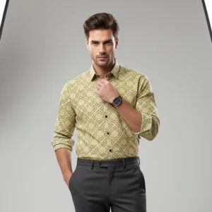 celebrity royal golden yellow cloth with black design (full sleeve)