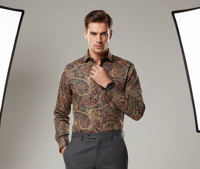 celebrity royal linen cloth multi colour with golden design (full sleeve) celebrity royal linen cloth multi colour with golden design (full sleeve)