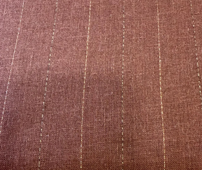 celebrity royal linen cloth coffee colour with narrow white stripes (full sleeve) celebrity royal linen cloth coffee colour with narrow white stripes (full sleeve)