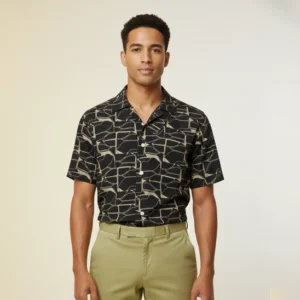 celebrity premium dark brown with golden design (half sleeve)